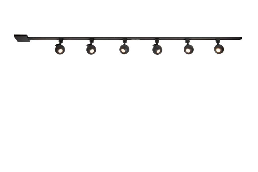 Lucide TRACK Starterset - 1-fase Railsysteem / Railverlichting - 2 meter - Zwart - detail 2